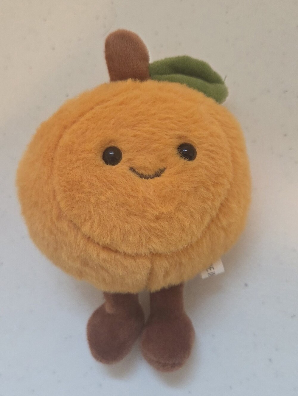 Cute Plush Orange Fruit Bag Charm Keychain – New